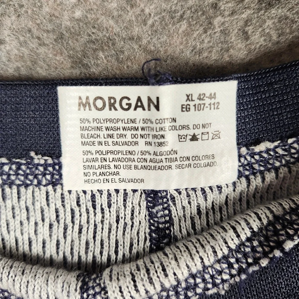 Morgan Performance Men Thermal Pants Navy Blue Long John Base Layer XL 42-44 New